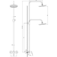 Душевая система  Rossinka Silvermix B35-44 - Превью изображения №2 — Интернет-магазин Time-Shop