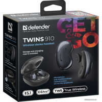 Наушники Defender Twins 910 (черный) - Превью изображения №6 — Интернет-магазин Time-Shop