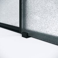 Душевая дверь Niagara Nova NG-84-L13CHB 130x195 (черный матовый/шиншилла стекло) - Превью изображения №6 — Интернет-магазин Time-Shop