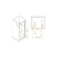 Душевая дверь RGW LE-102 711210208-11 (хром/прозрачное стекло) - Превью изображения №2 — Интернет-магазин Time-Shop