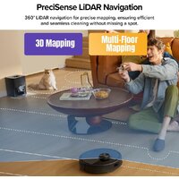 Робот-пылесос Roborock Q7T+ (евровилка, с английской озвучкой, черный) - Превью изображения №4 — Интернет-магазин Time-Shop