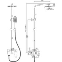Душевая система  Ledeme L72417D-1 - Превью изображения №7 — Интернет-магазин Time-Shop