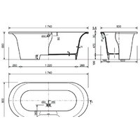 Ванна Эстет Лион 174x80 [2-0012] - Превью изображения №6 — Интернет-магазин Time-Shop