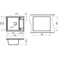 Кухонная мойка Granula GR-6002 (турмалин) - Превью изображения №4 — Интернет-магазин Time-Shop