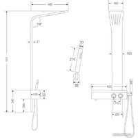 Душевая панель Cerutti Barbaria B CT9657 - Превью изображения №3 — Интернет-магазин Time-Shop