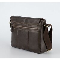 Сумка через плечо Poshete 253-5238-29-DBW (коричневый) - Превью изображения №3 — Интернет-магазин Time-Shop