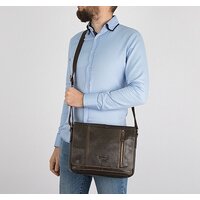 Сумка через плечо Poshete 253-5238-29-DBW (коричневый) - Превью изображения №2 — Интернет-магазин Time-Shop