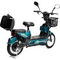 Электроскутер NOVA EC03 (зеленый, без цепи) - Превью изображения №7 — Интернет-магазин Time-Shop