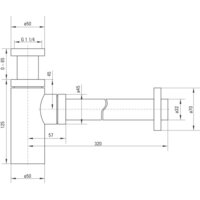 Сифон Deante NHC B31K (черный) - Превью изображения №3 — Интернет-магазин Time-Shop