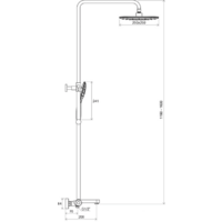 Душевая система  Ravak TE 092.00/150 [X070098] - Превью изображения №5 — Интернет-магазин Time-Shop