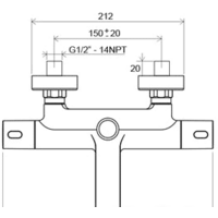 Душевая система  Ravak TE 092.00/150 [X070098] - Превью изображения №6 — Интернет-магазин Time-Shop