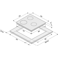 Варочная панель Krona Ombra 45 BL - Превью изображения №4 — Интернет-магазин Time-Shop