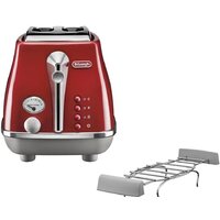 Тостер DeLonghi Icona Capitals CTOC2103.R - Превью изображения №2 — Интернет-магазин Time-Shop
