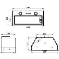 Кухонная вытяжка MAUNFELD Trapeze 602M (черный) - Превью изображения №2 — Интернет-магазин Time-Shop