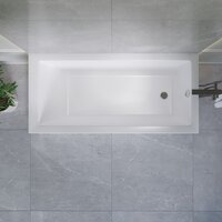 Ванна Lauter Athena 170x80 21090080 (с каркасом, лицевым экраном и сифоном 21Y11021 матовый черный) - Превью изображения №9 — Интернет-магазин Time-Shop