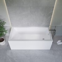 Ванна Lauter Athena 170x80 21090080 (с каркасом, лицевым экраном и сифоном 21Y11021 матовый черный) - Превью изображения №10 — Интернет-магазин Time-Shop