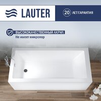 Ванна Lauter Athena 170x80 21090080 (с каркасом, лицевым экраном и сифоном 21Y11021 матовый черный) - Превью изображения №3 — Интернет-магазин Time-Shop