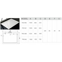 Душевой поддон WeltWasser TRS 14090 140x90 - Превью изображения №3 — Интернет-магазин Time-Shop