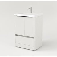  Дабер Тумба под умывальник 017 Тобага/Эридан/Артвин 60 Т17.6Т.0.5Ч (белый древесный/ручка черная) - Превью изображения №2 — Интернет-магазин Time-Shop