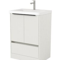 Дабер Тумба под умывальник 017 Тобага/Эридан/Артвин 60 Т17.6Т.0.5Ч (белый древесный/ручка черная)