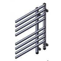 Полотенцесушитель Двин LX plaza neo 80/50 (Черный матовый) - Превью изображения №3 — Интернет-магазин Time-Shop