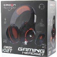 Наушники CrownMicro CMGH-102T USB (оранжевый) - Превью изображения №4 — Интернет-магазин Time-Shop