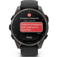 Умные часы Garmin Fenix 8 Pro 47мм (серый, черный силиконовый ремешок) - Превью изображения №2 — Интернет-магазин Time-Shop