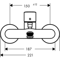 Смеситель Hansgrohe Talis E 71740000 (хром) - Превью изображения №3 — Интернет-магазин Time-Shop