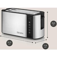 Тостер Zeegma Tostee Chef Easy Srebrny - Превью изображения №6 — Интернет-магазин Time-Shop