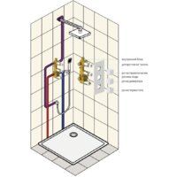 Душевая система  Timo Tetra-Thermo SX-0199/03SM (черный) - Превью изображения №6 — Интернет-магазин Time-Shop