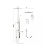 Душевая система  Kern 5075 (черный) - Превью изображения №2 — Интернет-магазин Time-Shop