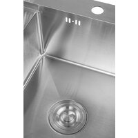 Кухонная мойка Saniteco 6550-R + Spike F9S07000 (хром, с сифоном, дозатором и коландером) - Превью изображения №12 — Интернет-магазин Time-Shop