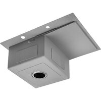 Кухонная мойка Saniteco 6550-R + Spike F9S07000 (хром, с сифоном, дозатором и коландером) - Превью изображения №5 — Интернет-магазин Time-Shop