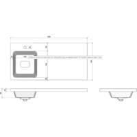 Умывальник Madera Kamilla 100 L - Превью изображения №2 — Интернет-магазин Time-Shop
