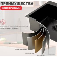 Кухонная мойка Raglo R700.5050.09 - Превью изображения №6 — Интернет-магазин Time-Shop