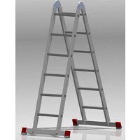 Лестница-трансформер Новая высота NV 331 шарнирная 2x6 ступеней - Превью изображения №3 — Интернет-магазин Time-Shop