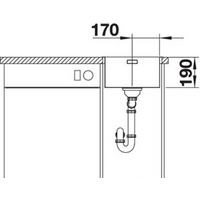 Кухонная мойка Blanco Andano 340-IF (без клапана-автомата) - Превью изображения №2 — Интернет-магазин Time-Shop