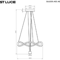 Подвесная люстра ST Luce SL6209.403.40 - Превью изображения №4 — Интернет-магазин Time-Shop