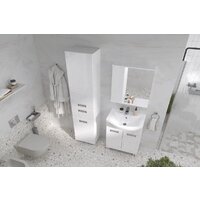  Volna Шкаф с зеркалом Joli 50 L (белый) - Превью изображения №12 — Интернет-магазин Time-Shop