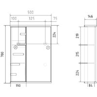  Volna Шкаф с зеркалом Joli 50 L (белый) - Превью изображения №7 — Интернет-магазин Time-Shop