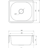 Кухонная мойка Deante Doppio ZEN 0103 (сатин) - Превью изображения №2 — Интернет-магазин Time-Shop