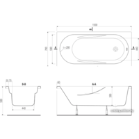 Ванна Cersanit Mito Red 170x70 - Превью изображения №4 — Интернет-магазин Time-Shop