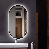  Алмаз-Люкс Зеркало Seoul 9050s-6 (с подсветкой, черный) - Превью изображения №3 — Интернет-магазин Time-Shop