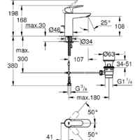 Смеситель Grohe BauEdge 23758000 - Превью изображения №2 — Интернет-магазин Time-Shop