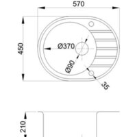 Кухонная мойка БелЭворс New Lux R + смеситель W74004-2 + дозатор L405F (черный) - Превью изображения №8 — Интернет-магазин Time-Shop