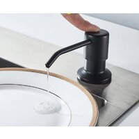 Кухонная мойка БелЭворс New Lux R + смеситель W74004-2 + дозатор L405F (черный) - Превью изображения №6 — Интернет-магазин Time-Shop