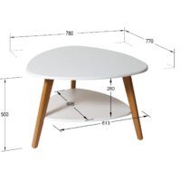 Журнальный столик Калифорния мебель Бруклин (белый) - Превью изображения №2 — Интернет-магазин Time-Shop