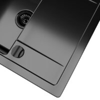 Кухонная мойка Kernau KGS Z 4557 1B1D Deep Black - Превью изображения №7 — Интернет-магазин Time-Shop