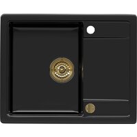 Кухонная мойка Kernau KGS Z 4557 1B1D Deep Black - Превью изображения №8 — Интернет-магазин Time-Shop