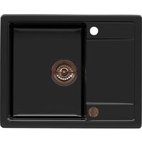 Кухонная мойка Kernau KGS Z 4557 1B1D Deep Black - Превью изображения №3 — Интернет-магазин Time-Shop